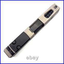 HTA Glock 43 43x 48 Complete Nickel Reaper Slide RMSc Cut Black Ported Barrel