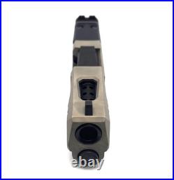 HTA Glock 43 43x 48 Complete Nickel Reaper Slide RMSc Cut Black Ported Barrel