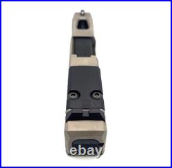 HTA Glock 43 43x 48 Complete Nickel Reaper Slide RMSc Cut Black Ported Barrel