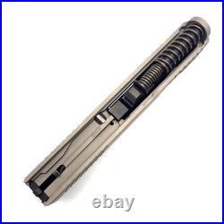 HTA Glock 43 43x 48 Complete Nickel Reaper Slide RMSc Cut Black Ported Barrel