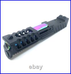 HTA Mock 2 Glock 43 & 43x Gen3 Black Slide with RMSC Optic Cut Chameleon Barrel