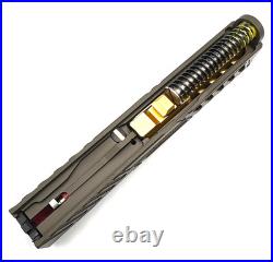 HTA Venom Glock 43 43X OD Green Slide RMSc Cut Gold Ported Barrel Complete Upper
