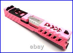 HTA Venom Glock 43/43X Pink Gen3 Slide RMSc Cut Ported Barrel Complete Upper