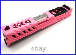HTA Venom Glock 43/43X Pink Gen3 Slide RMSc Cut Ported Barrel Complete Upper