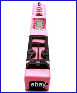 HTA Venom Glock 43/43X Pink Gen3 Slide RMSc Cut Ported Barrel Complete Upper