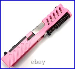 HTA Venom Glock 43/43X Pink Gen3 Slide RMSc Cut Ported Barrel Complete Upper