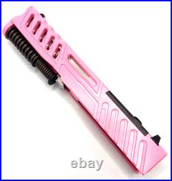 HTA Venom Glock 43/43X Pink Gen3 Slide RMSc Cut Ported Barrel Complete Upper