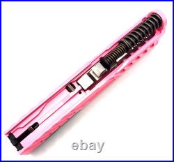HTA Venom Glock 43/43X Pink Gen3 Slide RMSc Cut Ported Barrel Complete Upper