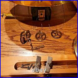 Howard Miller Modern Grandfather Clock Complete Kit Chimes Weights Pendulum