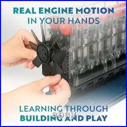 Inline 6 Engine Model Kit Build Your Own Working STEM Engine with 230 Parts
