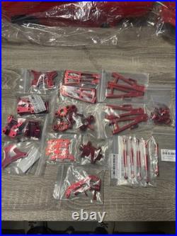 JLB Racing Complete Metal Upgrade Kit Upgrades Red Aluminum Parts 1/10