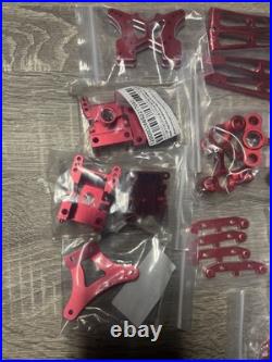 JLB Racing Complete Metal Upgrade Kit Upgrades Red Aluminum Parts 1/10