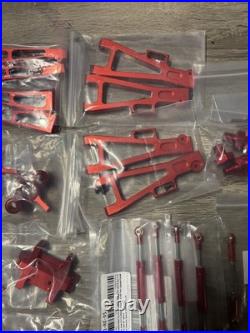 JLB Racing Complete Metal Upgrade Kit Upgrades Red Aluminum Parts 1/10