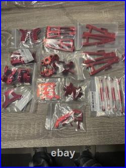 JLB Racing Complete Metal Upgrade Kit Upgrades Red Aluminum Parts 1/10