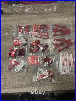 JLB Racing Complete Metal Upgrade Kit Upgrades Red Aluminum Parts 1/10