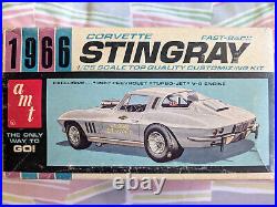 L@@k! Rare Original Vintage Amt 1966 Corvette Sting Ray Kit Complete Parts