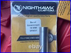 NEW Original Nighthawk Custom 1911 10MM Complete Pistol Parts LOT Kit Builders
