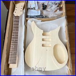 Natural DIY Electric Guitar Kit 325 Mahogany Body Complete Parts US Warehouse