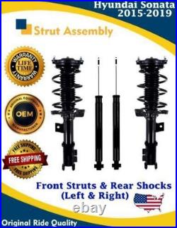 New OE Front Struts & Rear Shocks For 2015-2019 Hyundai Sonata Lifetime Warranty