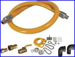 OCS Parts 1/2 x 36 Complete Gas Hose and Connector Kit