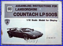 OTAKI 112 scale Lamborghini Countach LP500S Kit Complete Factory Sealed Parts