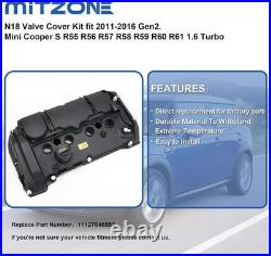 Plastic Valve Cover Assembly for Mini Cooper S with Complete Installation Parts