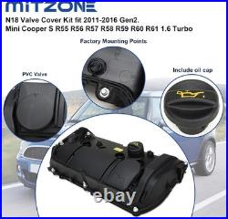 Plastic Valve Cover Assembly for Mini Cooper S with Complete Installation Parts