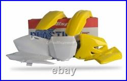 Polisport Complete Plastic Kit Set Yellow # 90095 Suzuki RM 125 250 2001 2008