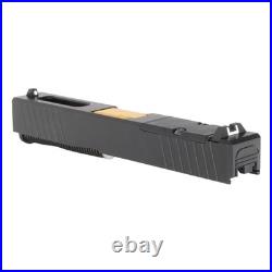 Ported Gold TiN Barrel G19 Gen 1-3 Compatible 9MM Black RMR Complete Slide Kit