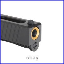 Ported Gold TiN Barrel G19 Gen 1-3 Compatible 9MM Black RMR Complete Slide Kit