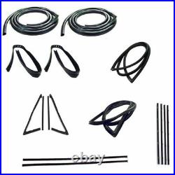 Precision Parts Weatherstrip Kit Complete Without Trim Groove For Large Rear Win