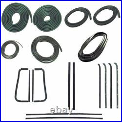 Precision Parts Weatherstrip Kit Complete Without Trim Groove For Metal Trimm