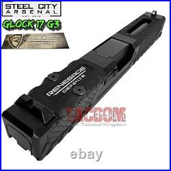 RENEGADE DEFENSE COMPLETE BLACK SLIDE For GLOCK 17 GEN 3 RMR CUT + BARREL SIGHTS