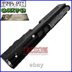 RENEGADE DEFENSE COMPLETE BLACK SLIDE For GLOCK 17 GEN 3 RMR CUT + BARREL SIGHTS
