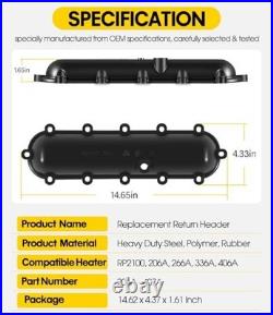 Raypak Pool Heater Replacement Return Header Kit with Seal and Flange Nut