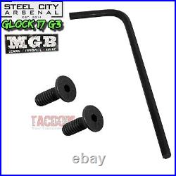 STEEL CITY MGB COMPLETE BLACK SLIDE For GLOCK 17 GEN 3 RMR CUT + BARREL & SIGHTS