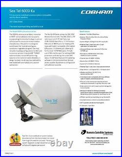 Sea Tel 6009-33 1.5M Ku VSAT terminal, complete or boxed as spare parts kit
