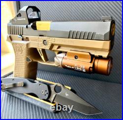 Sig P320 Full Size Slide with Red Dot Sight RMR Cut Complete 4.7 Upper FREE KNIFE