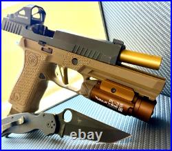 Sig P320 Full Size Slide with Red Dot Sight RMR Cut Complete 4.7 Upper FREE KNIFE