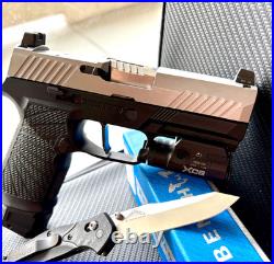 Sig P320 Slide Optimus Barrel Complete Compact 3.9 Upper Optics Cut +FREE KNIFE