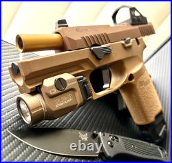Sig P320 Slide with Red Dot Sight Complete M18 Compact 3.9 Upper FDE +FREE KNIFE