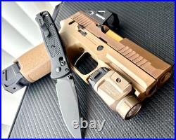 Sig P320 Slide with Red Dot Sight Complete M18 Compact 3.9 Upper FDE +FREE KNIFE