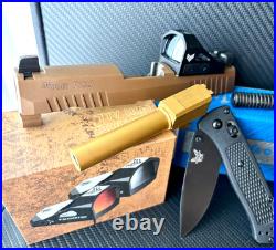 Sig P320 Slide with Red Dot Sight Complete M18 Compact 3.9 Upper FDE +FREE KNIFE