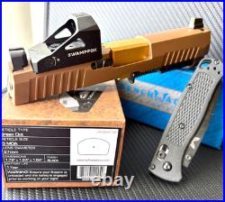 Sig P320 Slide with Red Dot Sight Complete M18 Compact 3.9 Upper FDE +FREE KNIFE