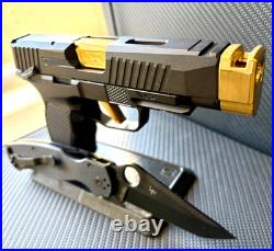 Sig P365XL Slide + Zaffiri Threadless Compensator Complete 3.7 Upper FREE KNIFE