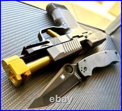 Sig P365XL Slide + Zaffiri Threadless Compensator Complete 3.7 Upper FREE KNIFE