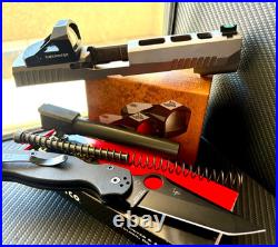 Sig Sauer P320 X-FIVE Slide with Red Dot Sight Complete RMR Cut Upper FREE KNIFE