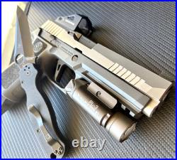 Sig Sauer P320 X-FIVE Slide with Red Dot Sight Complete RMR Cut Upper FREE KNIFE
