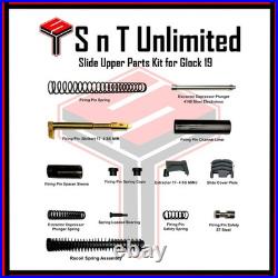 Slide Parts Kit for Glock 19 gen3 Complete Upper Parts Kit complete 100 pcs bulk