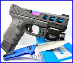 Slide with Ported Barrel For Glock 19 Gen 3 Complete G19 Upper RMR Cut FREE KNIFE